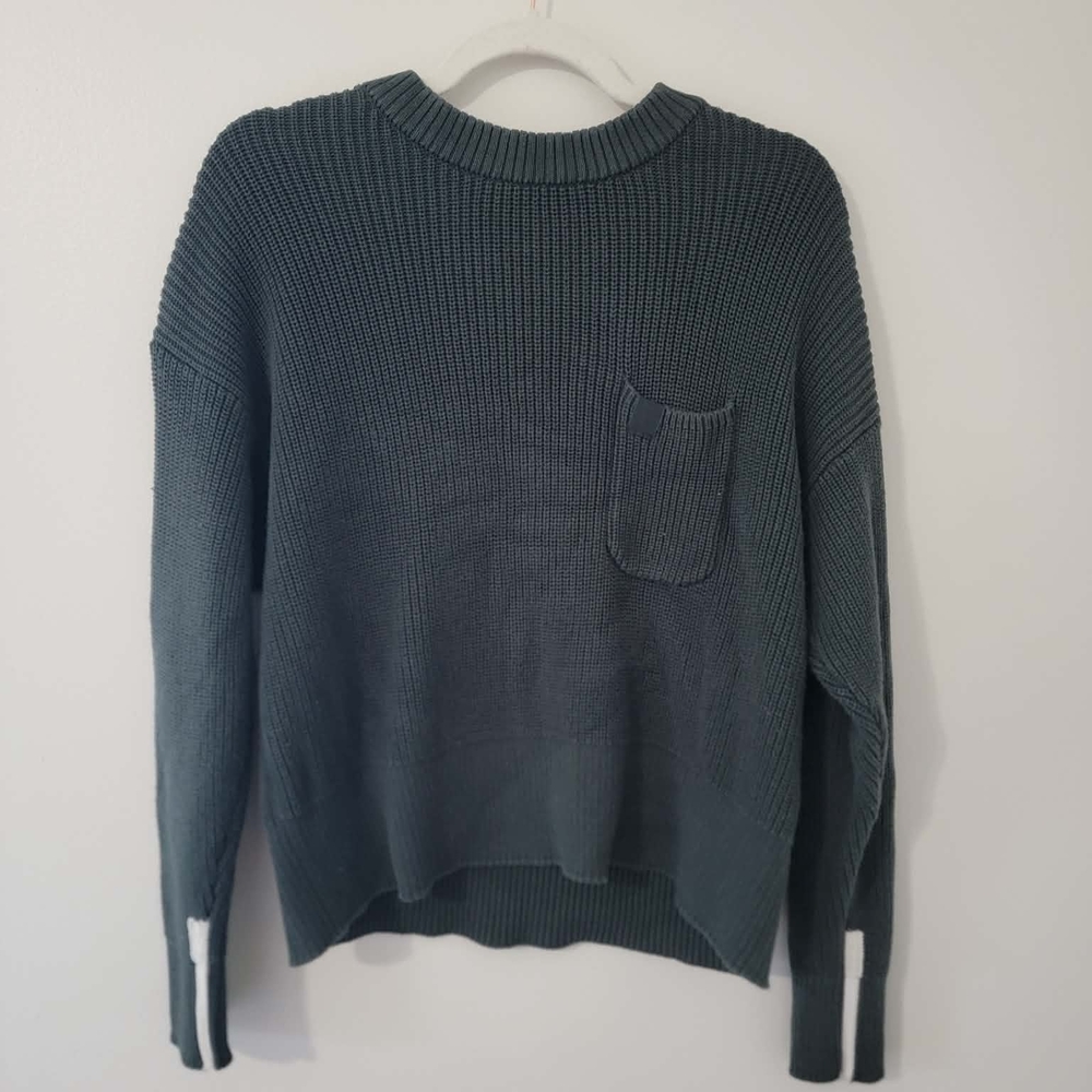 Women's Crewneck Sweater in Deep Green